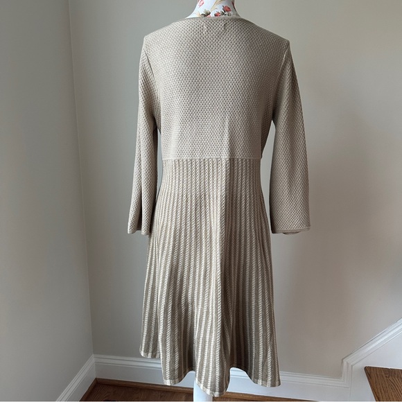 Calvin Klein Gold Metallic Sweater Dress - Picture 9 of 17